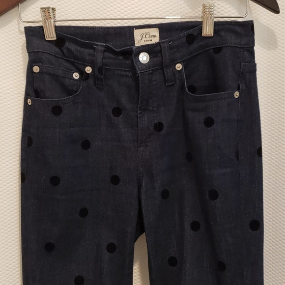 J.crew polka dot toothpick jeans 26T tall - Picture 3 of 8